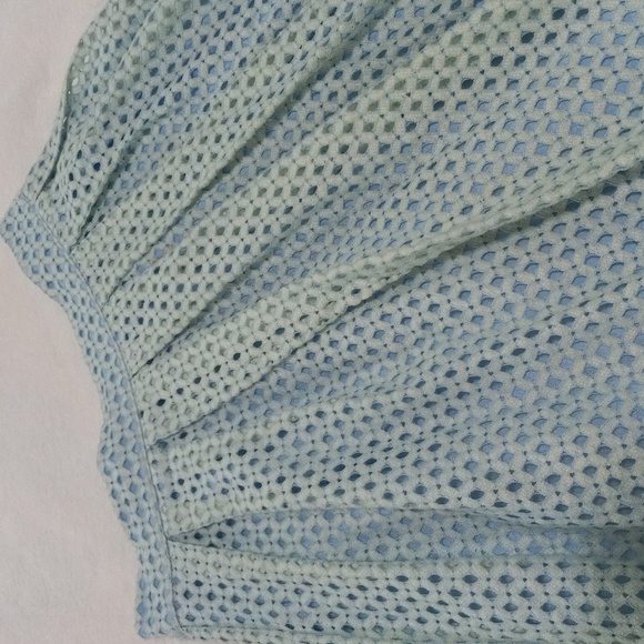 Asilio Revolve Lemonade Lake Embroidered Eyelet A-line Midi Skirt in Sea Mist - Picture 5 of 14